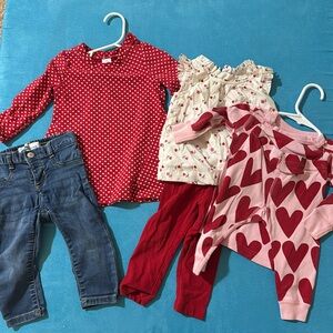 12-18m Valentine’s bundle! Gap and Hanna Andersson